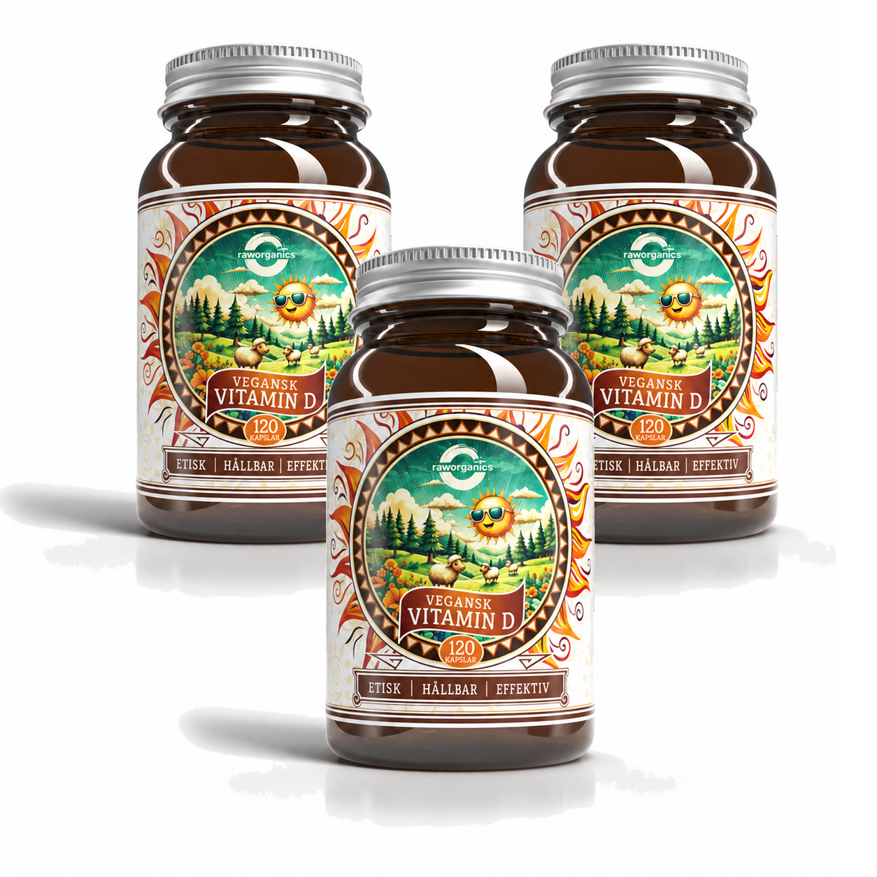 Vegansk Vitamin D – 3-pack